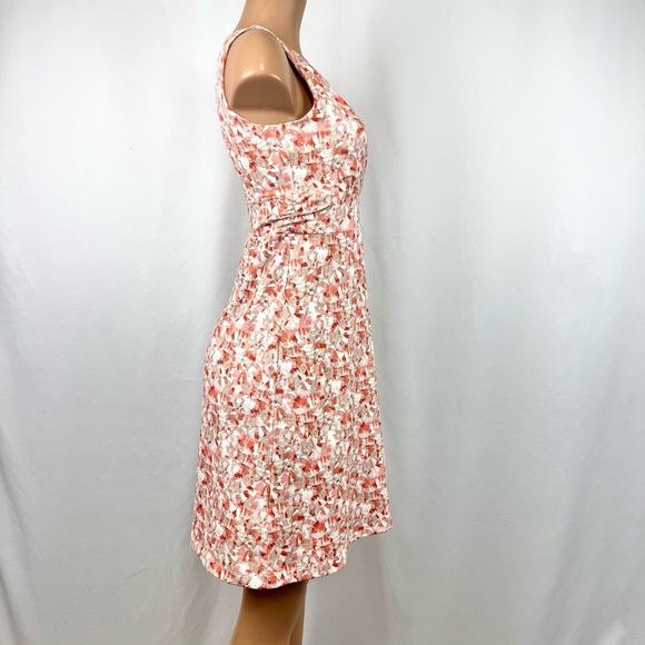 Eddie Bauer Womens Sz S Athletic Outdoor Sleeveless Stretch Mini Dress Coral Tan - Picture 7 of 13